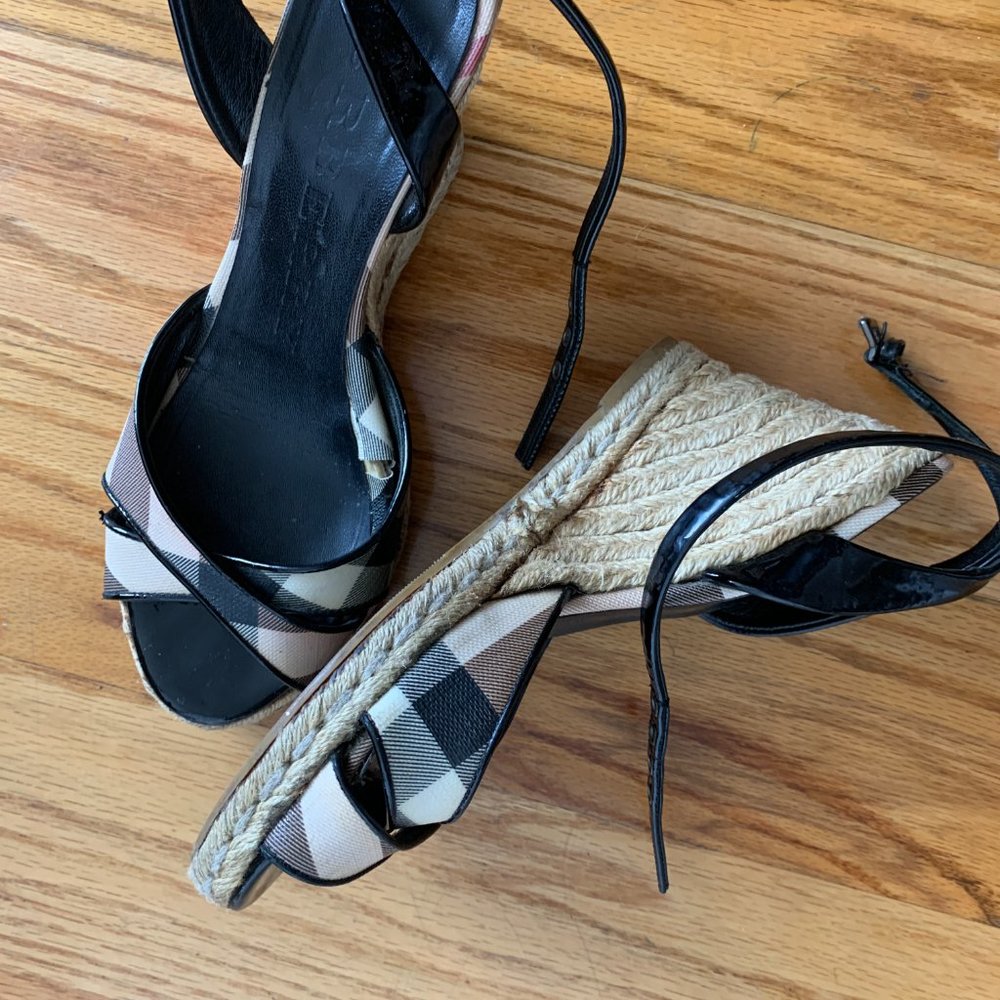 Burberry Wedges, Size 7 - Picture 2 of 2